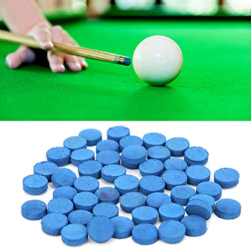 SHUAIGUO 50pcs Leder Billard Tipps Ersatzset mit Aufbewahrungsbox für Pool -Snooker (13mm) von SHUAIGUO