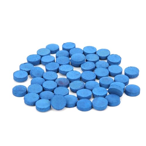 SHUAIGUO 50pcs Leder Billard Tipps Ersatzset mit Aufbewahrungsbox für Pool -Snooker (9mm) von SHUAIGUO