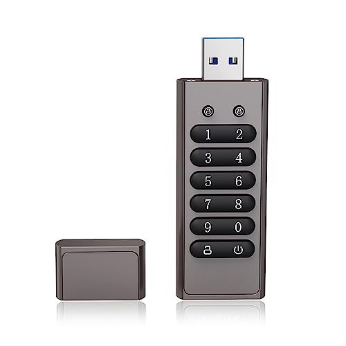SHUAIGUO 64GB 256-Bit verschlüsseltes USB-Laufwerk Passwort Sicheres Flash-Laufwerk USB3.0 U Disk-Unterstützung Reset/Wipe/Auto Lock-Funktion, Grau SHUAIGUO 64GB 256-Bit verschlüsseltes USB-Laufwerk Passwort Sicheres Flash-Laufwerk USB3.0 U Disk-Unterstützung Reset/Wipe/Auto Lock-Funktion, Grau von SHUAIGUO