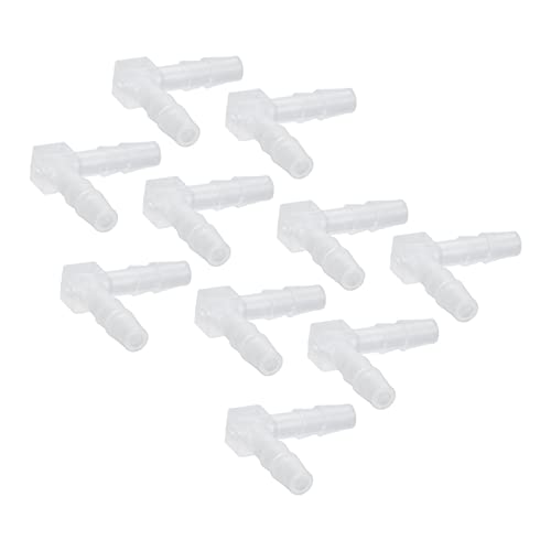 SHUAIGUO 90 -Grad -Ellbogen Stachelschlauchanschluss Kunststoff L Form Aquariumwasseranschluss (4mm) von SHUAIGUO