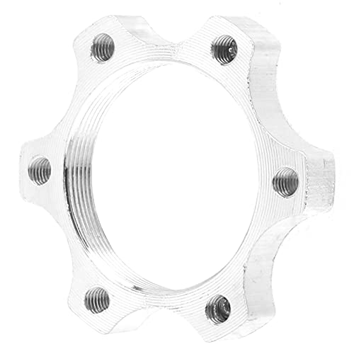 SHUAIGUO Aluminiumlegierung Fahrradscheibenbremsbrems-Scheibenscheibenmutter-Adapter, Gewinde Basis 6-Loch-Umwandlungssitz, 48-mm (44mm Basis) von SHUAIGUO