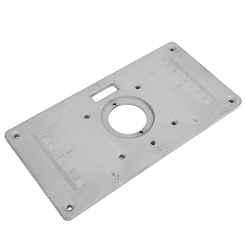 SHUAIGUO Aluminiumlegierung Holzbearbeitungs -Router -Tischeinsatzplatte, Genaue Installation und Vielseitige Operationen, Sechskantschlüsseleinsätze mit Gewinde Zur Einfachen Nivellierung und SHUAIGUO Aluminiumlegierung Holzbearbeitungs -Router -Tischeinsatzplatte, Genaue Installation und Vielseitige Operationen, Sechskantschlüsseleinsätze mit Gewinde Zur Einfachen Nivellierung und von SHUAIGUO