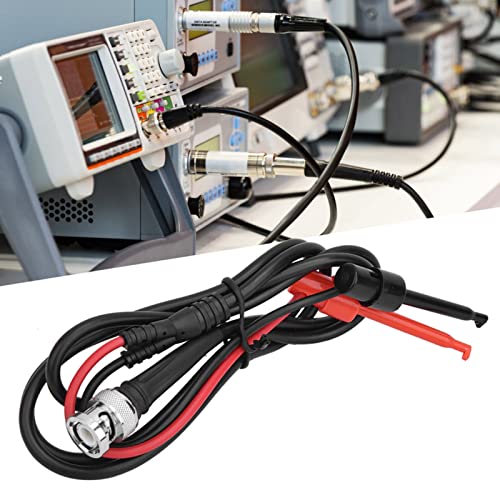 SHUAIGUO BNC -Testkabel, 100 Cm Oszilloskopkabel mit Männlichem Plug & Doal Testhaken, Haltbarer PVC/Kupfer, Schutzdrahtschwanzmantel, Kompatibel mit Allen BNC -Schnittstellengeräten von SHUAIGUO