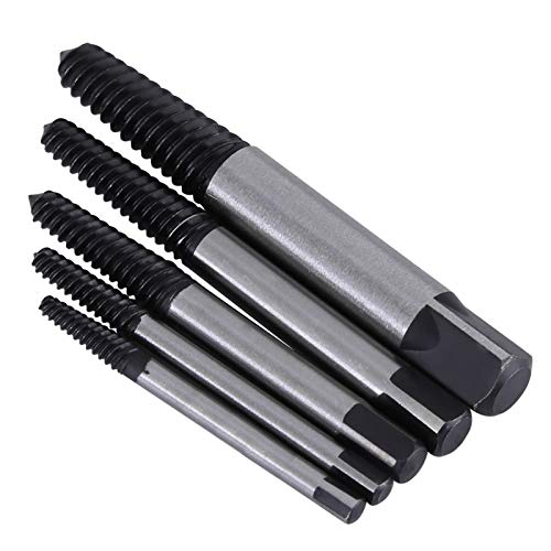 SHUAIGUO Bruchschraubenextraktor -Set 5pcs Beschädigter Schraubenentfernerwerkzeug 4 Mm Bis 18 Mm Schrauben Einfache Verwendung Mechanik von SHUAIGUO