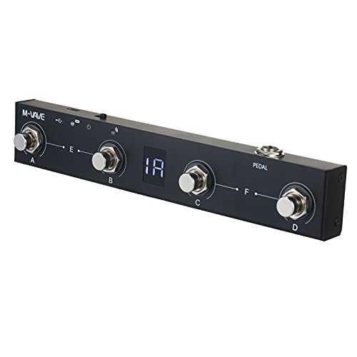 SHUAIGUO Chocolate BT Wireless MIDI Controller Wiederaufladbar 4 Tasten Tragbarer MIDI-Fußcontroller Pedal APP-Steuerung von SHUAIGUO