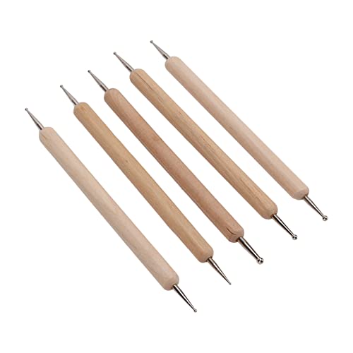 SHUAIGUO Doppelendverfolgung Doting Stylus Set, 5pcs Verbundholz- und Stahl -Gravur Werkzeuge für Ton Töpferwaren Skulptur & Handwerksmalerei SHUAIGUO Doppelendverfolgung Doting Stylus Set, 5pcs Verbundholz- und Stahl -Gravur Werkzeuge für Ton Töpferwaren Skulptur & Handwerksmalerei von SHUAIGUO