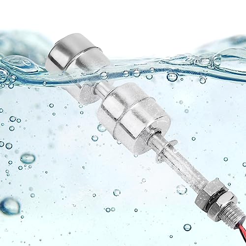 SHUAIGUO Edelstahl -Doppelkugel -Schwimmerschalter, Wasserspiegel Controller Sensor für Tank, Pool Vielseitige Anwendung, Flexible Steuerung, Einfache Installation (100 mm schweben) von SHUAIGUO