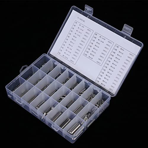 SHUAIGUO Edelstahl -Federstifte 280pc Set M1.5 Bis M8 Größen Mechanische Befestigungsmittel Organizer Box von SHUAIGUO