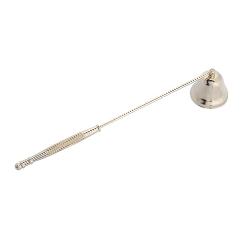 SHUAIGUO Edelstahl-Kerzen-Snuffer & Docht-Trimmer-Set, Glockenförmiges Design, Plattierungsprozess, Ein Wesentliches Werkzeug für Kerzenlosen, Sicher und Einfach zu Bedienen (Gold) von SHUAIGUO