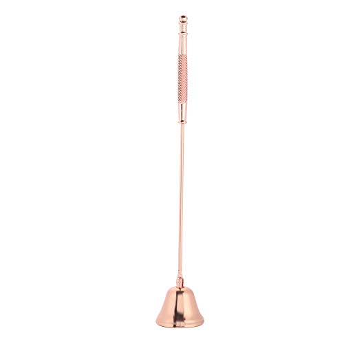 SHUAIGUO Edelstahl-Kerzen-Snuffer & Docht-Trimmer-Set, Glockenförmiges Design, Plattierungsprozess, Ein Wesentliches Werkzeug für Kerzenlosen, Sicher und Einfach zu Bedienen (Roségold) von SHUAIGUO