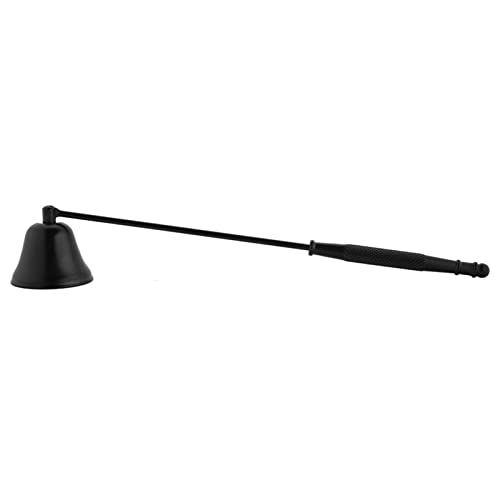 SHUAIGUO Edelstahl-Kerzen-Snuffer & Docht-Trimmer-Set, Glockenförmiges Design, Plattierungsprozess, Ein Wesentliches Werkzeug für Kerzenlosen, Sicher und Einfach zu Bedienen (Schwarz) von SHUAIGUO