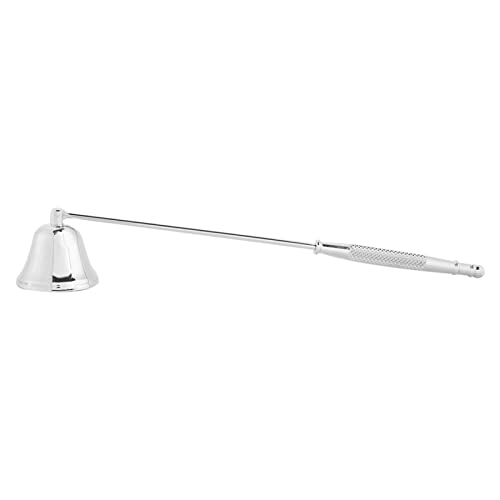 SHUAIGUO Edelstahl-Kerzen-Snuffer & Docht-Trimmer-Set, Glockenförmiges Design, Plattierungsprozess, Ein Wesentliches Werkzeug für Kerzenlosen, Sicher und Einfach zu Bedienen (Silber) von SHUAIGUO