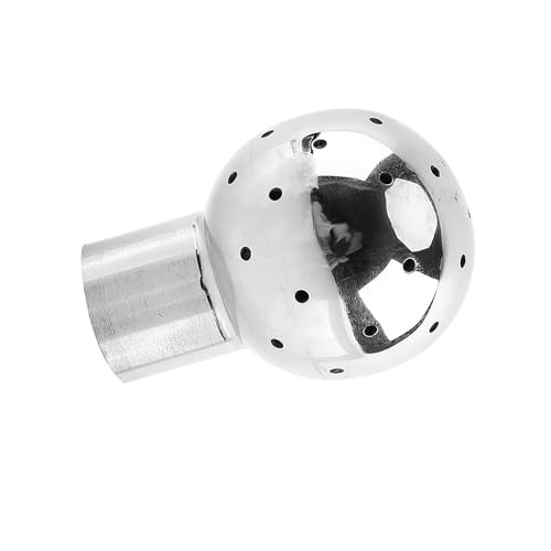 SHUAIGUO Edelstahl Sanitärsprühkugel, 1-pc-Tankreinigungskopf, Poliertes Finish, Effizientes 1-6 M Reinigungsdurchmesser, Einfache Installation für Pharmazeutische und Lebensmittelgetränke (Fix) von SHUAIGUO