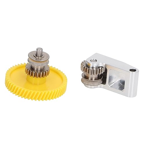 SHUAIGUO Extruder -Getriebekomponente des Härtenstahls mit Aluminium -Legierungs Griffkit Idealer Austausch, Druckt Technische Filamente, Speziell für 3D Drucker Ausgelegt von SHUAIGUO
