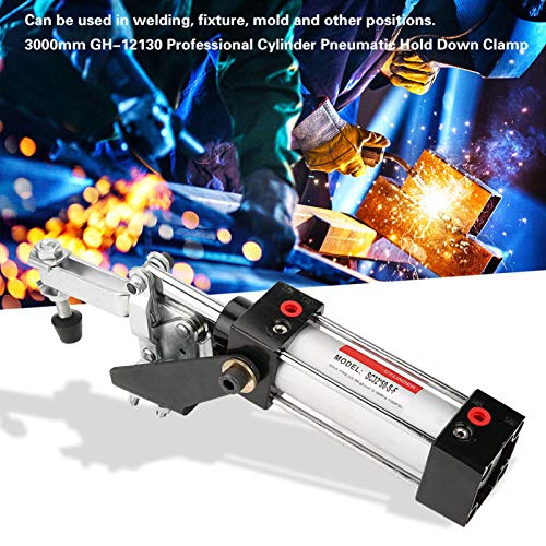 SHUAIGUO GH-12130 Professionelle Zylinder-Pneumatikklemme, Bewegliche Klemmstange, Verbesserung der Bearbeitungsgenauigkeit und Produktionseffizienz, für Schweißen und Vorrichtungen SHUAIGUO GH-12130 Professionelle Zylinder-Pneumatikklemme, Bewegliche Klemmstange, Verbesserung der Bearbeitungsgenauigkeit und Produktionseffizienz, für Schweißen und Vorrichtungen von SHUAIGUO