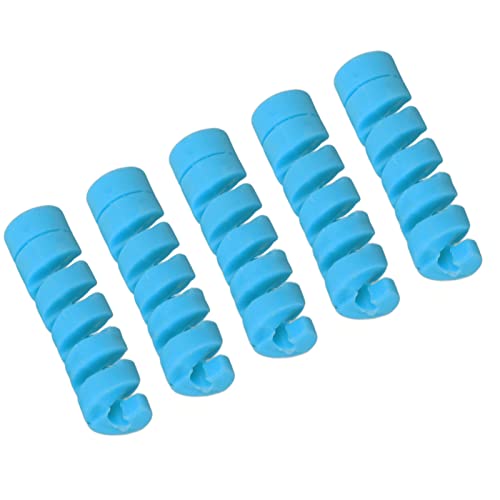 SHUAIGUO Gummi-Wrap-Spiralkabelhülle, Bike Shifter Brems-Kabel-Kabelschutzschutz, 5 Farben, Einfach Installieren, Breite Kompatibilität 4-5mm (Blau) von SHUAIGUO
