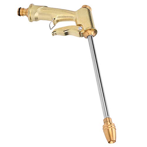 SHUAIGUO Hochdruck-Messing-Elektroplatten-Auto-Waschsprühpistole für den Heimgebrauch, Ganzmetallkern, 360 °-rotierende Düse, Einstellbare Mehrstufige Spray-Spray-Design, Leckdes Design von SHUAIGUO