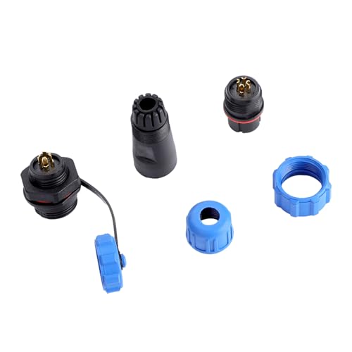 SHUAIGUO IP68 SP13 Wasserdichtes Kunststoff-Stecker-Steckdosen-Stecker-Steckeranschluss, 2-9 Pinoptionen, Hochwertige Elektromechanische Komponente, Hervorragende Leistung, Multifunktional für (4Pin) von SHUAIGUO