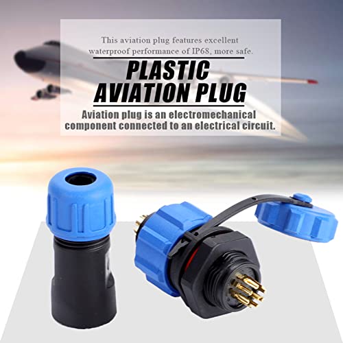 SHUAIGUO IP68 SP13 Wasserdichtes Kunststoff-Stecker-Steckdosen-Stecker-Steckeranschluss, 2-9 Pinoptionen, Hochwertige Elektromechanische Komponente, Hervorragende Leistung, Multifunktional für (9Pin) von SHUAIGUO