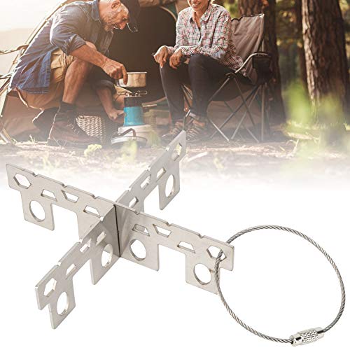 SHUAIGUO Kompakte Picknick -Herd -Ständer Edelstahlhalterung für Camping Wandern SHUAIGUO Kompakte Picknick -Herd -Ständer Edelstahlhalterung für Camping Wandern von SHUAIGUO