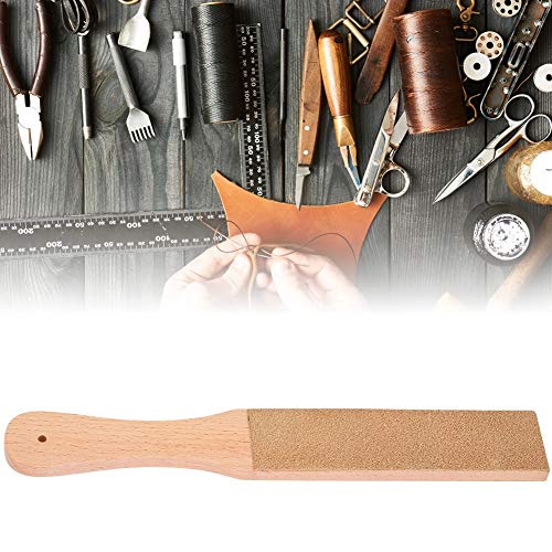 SHUAIGUO Lederschärfen Strop Holzgriff - Doppelseitiges Werkzeug Zum Schärfen von Messern, Rasierer in Haus- und Handwerk, Komfortabler Griff, Einfach zu Bedienen SHUAIGUO Lederschärfen Strop Holzgriff - Doppelseitiges Werkzeug Zum Schärfen von Messern, Rasierer in Haus- und Handwerk, Komfortabler Griff, Einfach zu Bedienen von SHUAIGUO