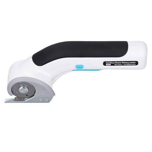 SHUAIGUO Leistungsstarke Tragbare Elektrische Scheren, Kabellose Nähschere mit Automatischem Schärfsystem, Ergonomisches Design, Sicherheitsschalter für Teppiche, Leder, Handwerkshandwerk von SHUAIGUO