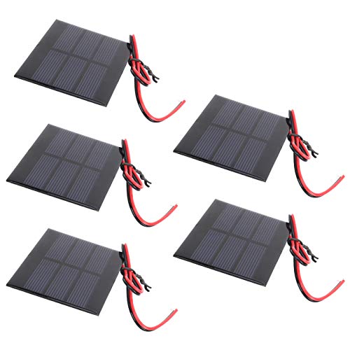 SHUAIGUO MINI Solar Panel Cell Board -Modul, 0,65 W 1,5 V Tragbare 60 X 80 X 3 Mm, Hohe Effizienz für Solarspielzeug, Rasenleuchten, Ladegeräte von SHUAIGUO