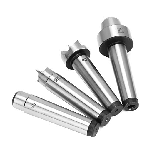 SHUAIGUO MT1/MT2 Holzdreher Dreh Spur Cup Center -Set - Hochwertige Stahl, Langlebig, Heckstockvergleich für Holz und Metallbearbeitungslatten Kompatibel (MT2) von SHUAIGUO