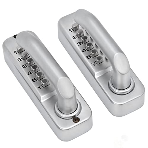 SHUAIGUO Mechanisches Kombinationstorschloss, Schmiedeeisen, Schlüssellosen Eintritt, Rostfeste, Doppelseitige Griff, für Zauntüren, Zuhausessicherheit, Innenräume/Außen SHUAIGUO Mechanisches Kombinationstorschloss, Schmiedeeisen, Schlüssellosen Eintritt, Rostfeste, Doppelseitige Griff, für Zauntüren, Zuhausessicherheit, Innenräume/Außen von SHUAIGUO