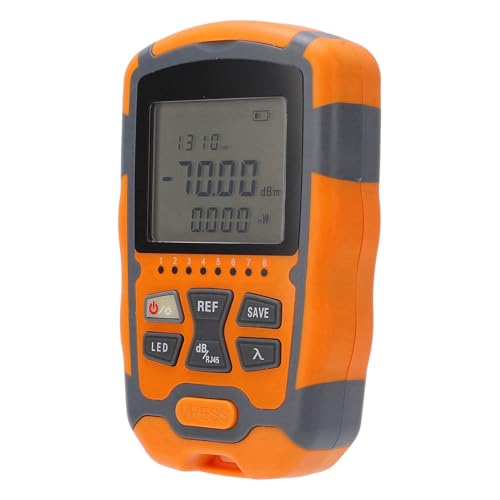 SHUAIGUO Mini Optical Power Messer, Tragbarer Faser-Tester mit LED-Licht, -70 Bis +10 DBm, ABS-Material, Einfach zu Bedienende Nutzung für die Kommunikationstechnik von SHUAIGUO