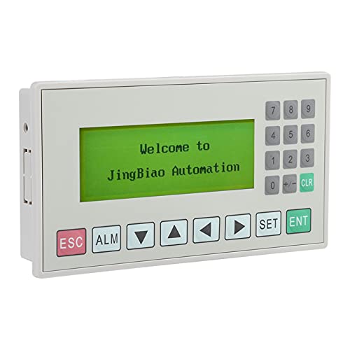 SHUAIGUO OP320-A 3,7-Zoll-Textanzeige HMI, ABS-Material, RS232 Kommunikationsport mit Kabel für SPS, Einfache Datenbearbeitung und Bildschirm Herunterladen von SHUAIGUO