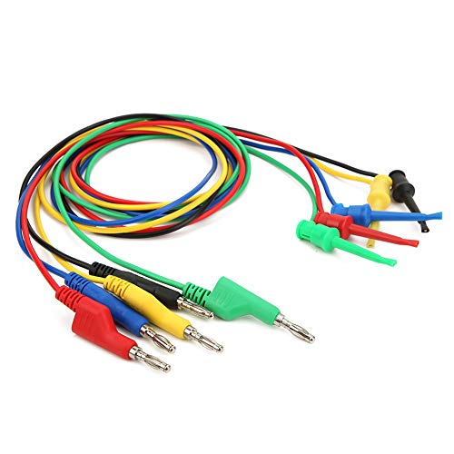 SHUAIGUO P1045 5pcs 4mm 1m Plattierter Kupferbananenstopfen Zum Testen von Multimeter -Testkabel -Kabel Zubehör, Stapelbar, Farbcodiert für Einfache Verbindung SHUAIGUO P1045 5pcs 4mm 1m Plattierter Kupferbananenstopfen Zum Testen von Multimeter -Testkabel -Kabel Zubehör, Stapelbar, Farbcodiert für Einfache Verbindung von SHUAIGUO