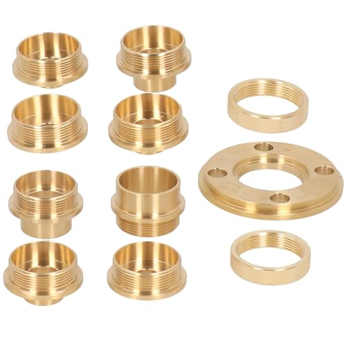 SHUAIGUO Router Template Guide Guide Messing -Buchse Kit 11pcs Holzbearbeitungsführer Set für Scharnier Routing Dovetail Work Precision Schneiden SHUAIGUO Router Template Guide Guide Messing -Buchse Kit 11pcs Holzbearbeitungsführer Set für Scharnier Routing Dovetail Work Precision Schneiden von SHUAIGUO