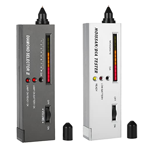 SHUAIGUO Schmuck Diamond Tester & Moissanite Selector Tool Set, Leichtes Tragbares Testgerät Zur Edelsteinidentifikation, Einschließlich PU -Bag und Tablett, Inklusive von SHUAIGUO