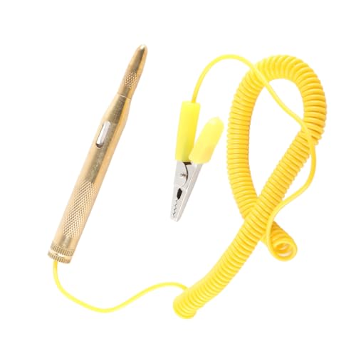 SHUAIGUO Shuaiguo Auto Car Vehicle Circuit Tester DC 6 V 12 V 24 Glühbirnenspannungstest Stift Gelb für Automobile und Motorräder von SHUAIGUO