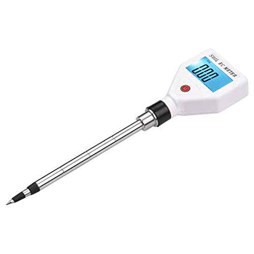 SHUAIGUO Soil EC Meter Digital Soil Tester mit Hintergrundbeleuchtung Tragbarer Soil Salinity Tester für Gewächshausgarten Farm Obstgarten von SHUAIGUO