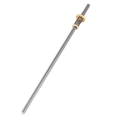 SHUAIGUO T8 Gewindestangenkleiderschraube mit Anti-Rückflächen-Federmutter, Premium 304 Edelstahl, Kostengünstige Lösung für 3D-Drucker, CNC-, Holz- und Kunststoffprojekte. (300 mm) von SHUAIGUO