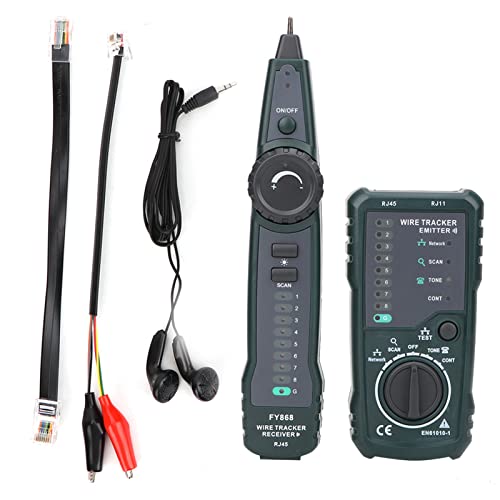 SHUAIGUO Telefon -Netzwerkkabel -Tester, RJ45 RJ11 LAN Kabel Tracker Kit für Kabel und Netzwerk Wartungsingenieure, Effiziente Kabeljagd und Schaltungserkennung SHUAIGUO Telefon -Netzwerkkabel -Tester, RJ45 RJ11 LAN Kabel Tracker Kit für Kabel und Netzwerk Wartungsingenieure, Effiziente Kabeljagd und Schaltungserkennung von SHUAIGUO
