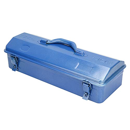 SHUAIGUO Verdickter Eisen-Toolbox, 37x16x11cm Tragbarer Speicherbehälter mit Anti-Diebstahl-Vorhängeschloss, Starke Lagerkapazität für Wartungstools (43 * 18 * 11 (410)) von SHUAIGUO