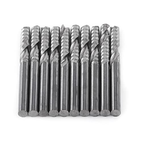 SHUAIGUO Wolfram -Carbid -Einzelflöte Spiral Endmühlen, 4 mm Schaft CNC Router Bits Set, 10 Prozent für Acryl, PVC, MDF, Holz und Weiche Material SHUAIGUO Wolfram -Carbid -Einzelflöte Spiral Endmühlen, 4 mm Schaft CNC Router Bits Set, 10 Prozent für Acryl, PVC, MDF, Holz und Weiche Material von SHUAIGUO