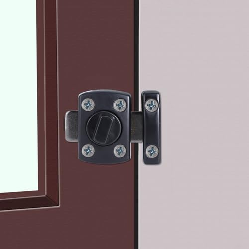 SHUAIGUO Zinklegierung Screw/Fastener Latch Heavy Duty Safety Guard für Türfenster und Schrank Schwarz Finish Sicher und Langlebig für Zuhause Büro SHUAIGUO Zinklegierung Screw/Fastener Latch Heavy Duty Safety Guard für Türfenster und Schrank Schwarz Finish Sicher und Langlebig für Zuhause Büro von SHUAIGUO