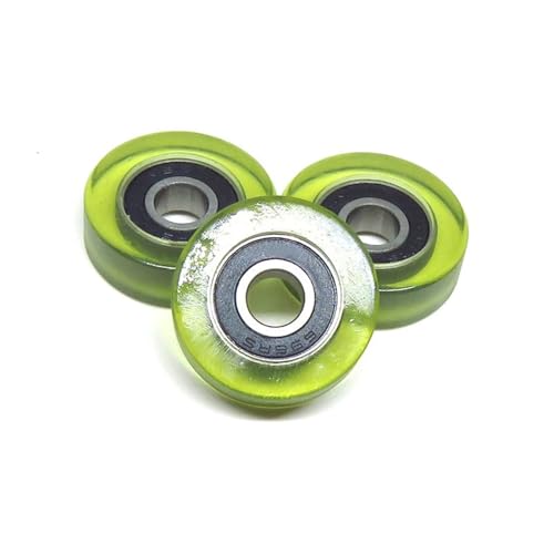 Deep Groove Ball Bearings 1 STÜCKE Durchmesser 22mm Bohrung 6mm Polyurethan Automatenlagerrolle PU69622-7 PU Gummischeibe 6x22x7(PU62415-5 4x15x5mm) von SHUAINAN