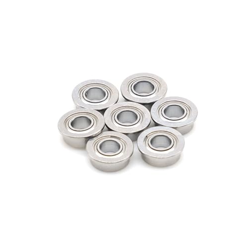 Deep Groove Ball Bearings 10 PCS MF84ZZ Flansch Lager 4x8x3mm ABEC-7 Miniatur Flansch MF84 Z ZZ Kugellager von SHUAINAN