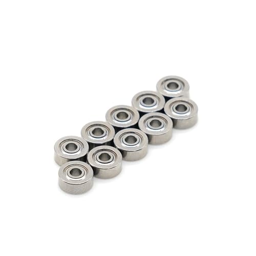 Deep Groove Ball Bearings 10 STÜCKE Niedriggeschwindigkeitslager ABEC-7 3x6x2,5mm MR63ZZ Miniaturkugellager L-630ZZ WA673ZZA for Hubschraubermodellauto von SHUAINAN