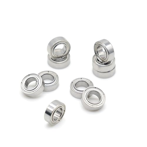 Deep Groove Ball Bearings 10 Stücke 5x9x3mm SMR95ZZ ABEC-9 Edelstahllager for Angelrolle Rollengriffe Lager(S689 9X17X4 Open) von SHUAINAN