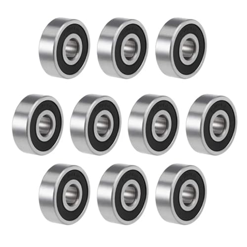 Deep Groove Ball Bearings 10 Teile/los 603-699 Miniatur-rillenkugellager 604 605 606 608 623 624 626 628 686 687 688 692 697 696 ZZ 2RS 2Z Lager(2RS,ABEC 1_638-8X28X9MM) von SHUAINAN