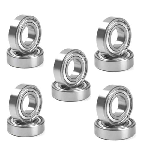 Deep Groove Ball Bearings 10 Teile/los 603-699 Miniatur-rillenkugellager 604 605 606 608 623 624 626 628 686 687 688 692 697 696 ZZ 2RS 2Z Lager(ZZ,ABEC 1_604-4X12X4MM) von SHUAINAN