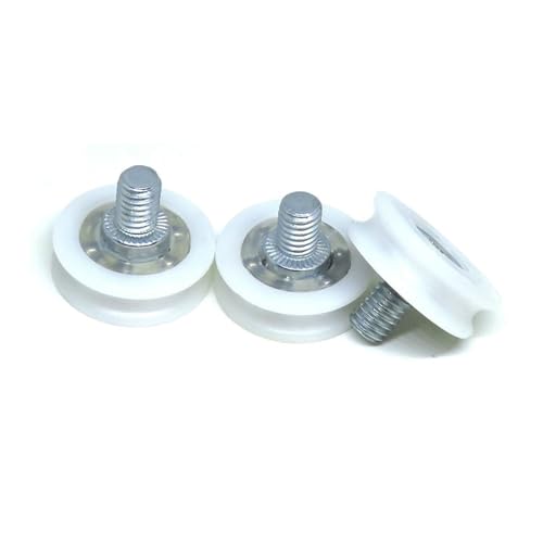 Deep Groove Ball Bearings 10 stücke DU19 Durchmesser 19mm U Typ Nut M6 Bolzen Kunststoff Schublade Roller POM Eingebettet Draht Räder Du22(DU22-C2L8W7M6) von SHUAINAN