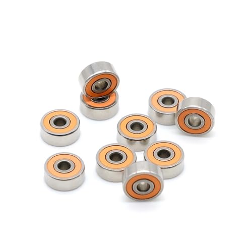 Deep Groove Ball Bearings 10 stücke SMR103 2RS ​​CB Lager 3x10x4mm ABEC-7 Edelstahl Hybrid Keramik Kugellager SMR103C S623C RS 2OS L1030(S688 RS CB) von SHUAINAN