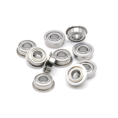 Deep Groove Ball Bearings 10PCS Miniatur Flansch Lager MF105ZZ 5 * 10 * 4mm LF-1050ZZ ABEC-7 Flansch Rillen Kugellager von SHUAINAN